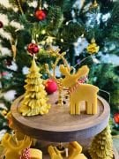 Yeni yıl geyik & Çam ağacı mum seti